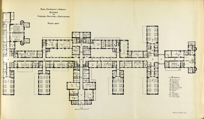 206935 Plattegrond van de begane grond van de Heelkundige en Vrouwenkliniek (Rijksklinieken; Justus van Effenstraat 29) ...